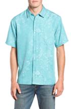 Men's Kahala Apana Classic Fit Jacquard Sport Shirt - Blue