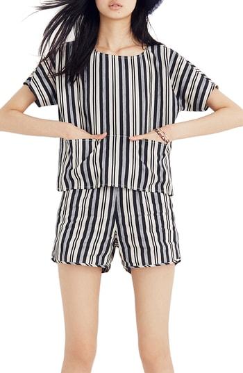 Women's Madewell Evelyn Stripe Boxy Top