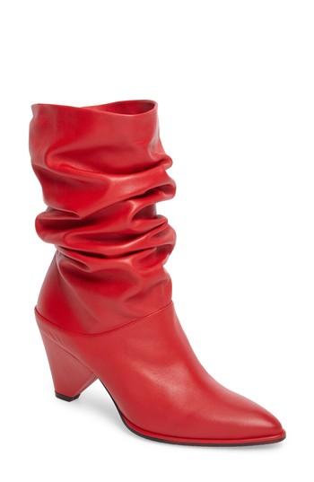 Women's Stuart Weitzman Crush Slouchy Bootie M - Red