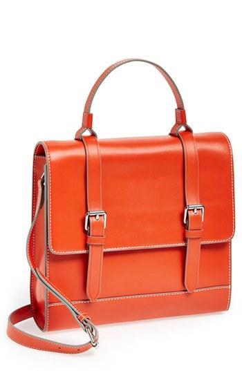 Vince Camuto 'tilly' Leather Crossbody Bag Sunset Orange