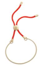 Women's Canvas Jewelry Color Cord Goldtone Bolo Bracelet