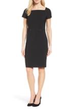 Women's Boss Dasoni Stretch Wool Sheath Dress - Black