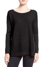 Women's Trouve Corrugated Stitch Pullover - Black