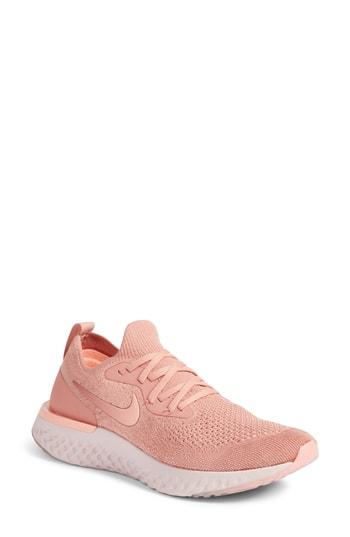 Women's Nike Epic React Flyknit Running Shoe M - Pink
