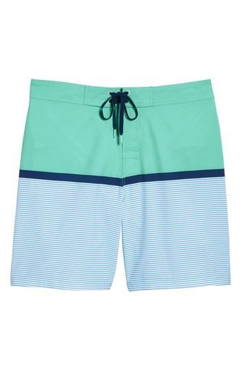 Men's Southern Tide Blue Lagoon Swim Trunks, Size - Blue