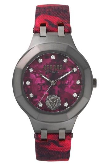 Men's Versus By Versace Laguna City Leather Strap Watch, 40mm
