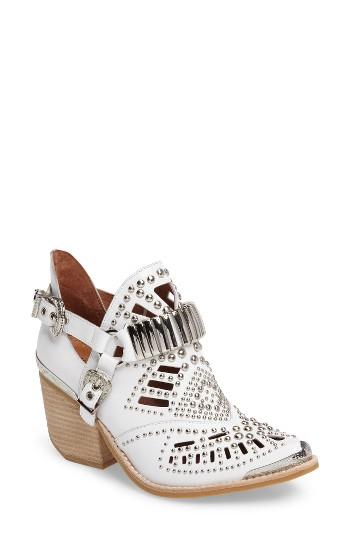 Women's Jeffrey Campbell 'calhoun' Cutout Bootie M - White