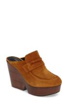 Women's Robert Clergerie Damor Platform Loafer Mule Us / 38.5eu - Brown