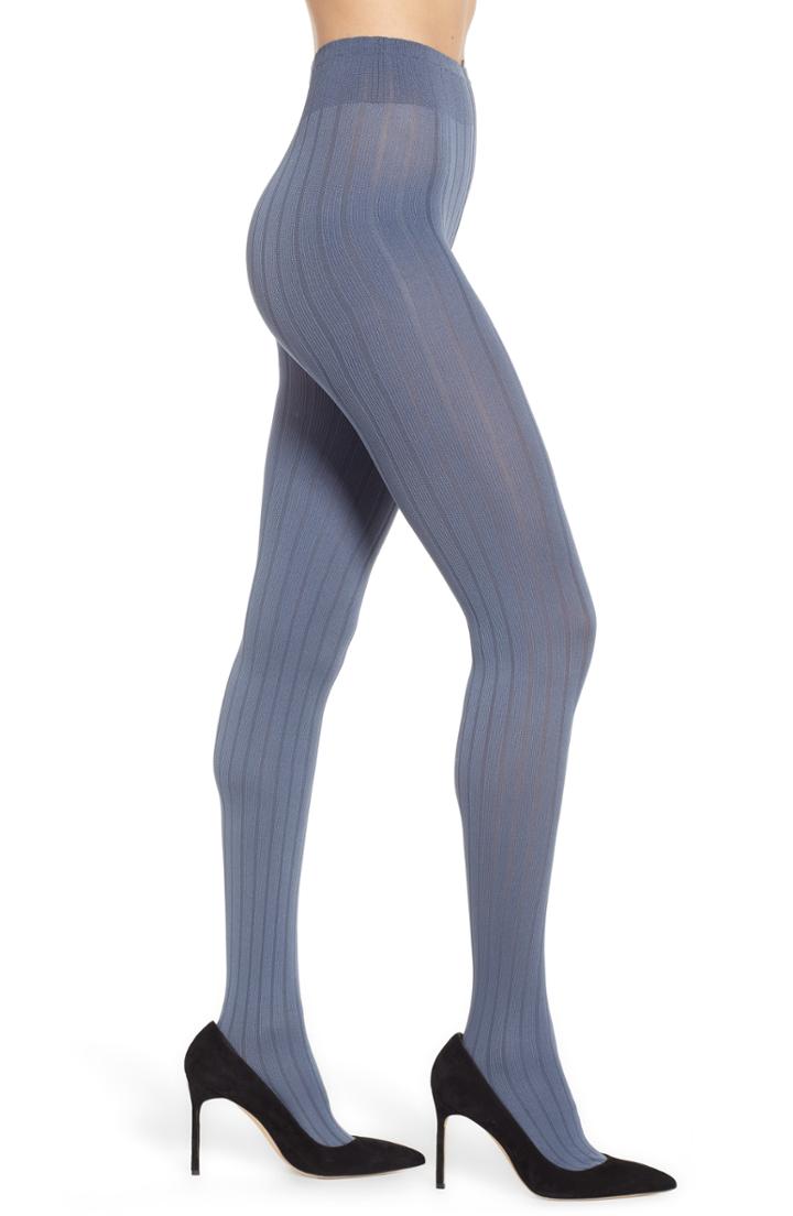 Women's Oroblu Ribbed Opaque Tights - Grey
