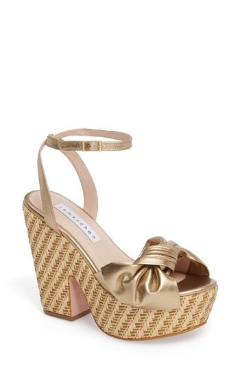 Women's James Chan Pinky Platform Sandal M - Metallic