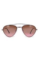 Women's Glassing 55mm Aviator Sunglasses - Bronze/ Brown