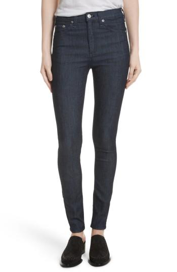 Women's Rag & Bone/jean High Waist Skinny Jeans - Blue