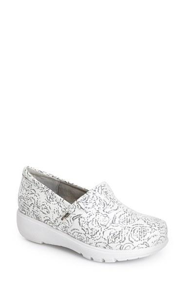 Women's Grey's Anatomy By Softwalk 'meredith' Leather Clog M - White