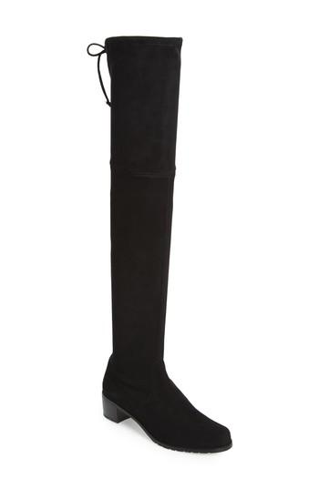 Women's Stuart Weitzman Midland Over The Knee Boot M - Black