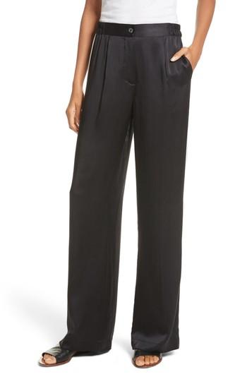 Women's Equipment Arwen Wide Leg Silk Pants - Black