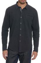 Men's Robert Graham Amboy Classic Fit Shirt Jacket, Size - Black