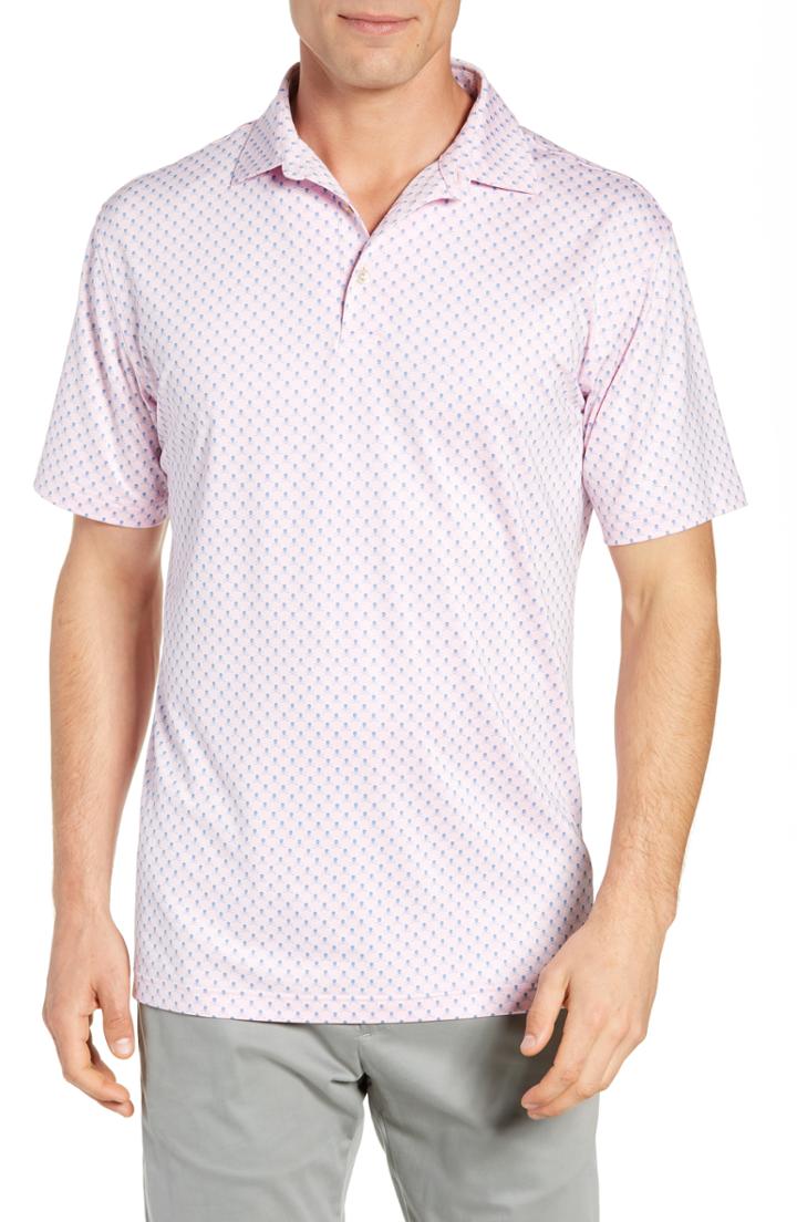 Men's Peter Millar Cottage Classic Fit Performance Polo - Pink