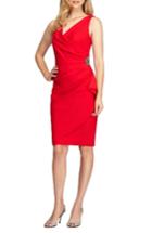 Petite Women's Alex Evenings Side Ruched Dress P - Red