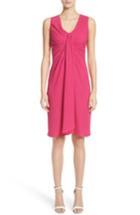 Women's Michael Kors Gathered Silk Dress - Pink