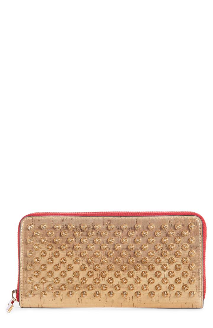 Women's Christian Louboutin Panettone Spiked Wallet -