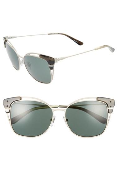 Women's Tory Burch 56mm Cat Eye Sunglasses - Ivory