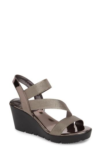 Women's Charles By Charles David Vent Wedge Sandal M - Grey