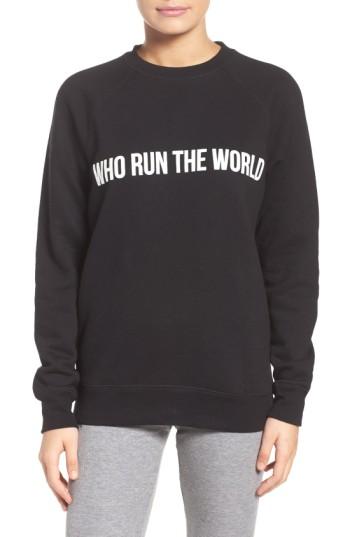 Women's Brunette The Label Who Run The World Sweatshirt
