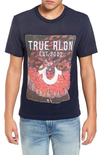 Men's True Religion Brand Jeans 15th Anniversary T-shirt - Blue
