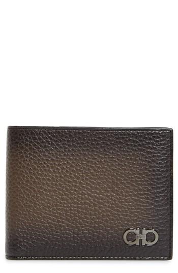 Men's Salvatore Ferragamo Glow Leather Wallet - Brown