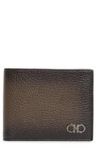 Men's Salvatore Ferragamo Glow Leather Wallet - Brown