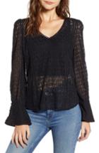 Women's Treasure & Bond V-neck Blouson Top - Red