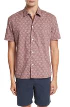 Men's Burberry Borrows Slim Fit Print Sport Shirt, Size - Purple
