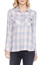 Women's Two By Vince Camuto Daydream Plaid Shirt - White