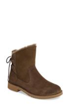 Women's Ugg Naiyah Lace-back Genuine Shearling Boot M - Green