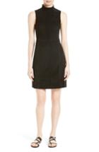 Women's Theory Eulia Tidle Suede Front Mock Neck Dress