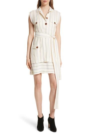 Women's Derek Lam 10 Crosby Utility Two-piece Slipdress - White
