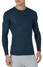Men's Topman Ribbed Muscle Fit Sweater - Blue
