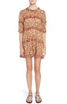 Women's Isabel Marant Etoile Maiwenn Floral Print Cotton Dress Us / 36 Fr - Orange