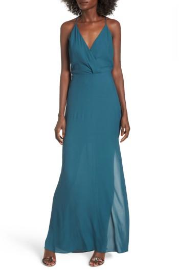 Women's Surplice Maxi Dress