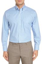 Men's Nordstrom Men's Shop Traditional Fit Non-iron Gingham Dress Shirt .5 - 35 - Blue