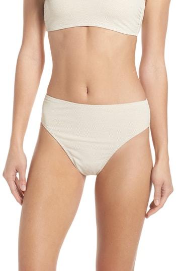 Women's Leith South Beach High Waist Bikini Bottoms - Ivory