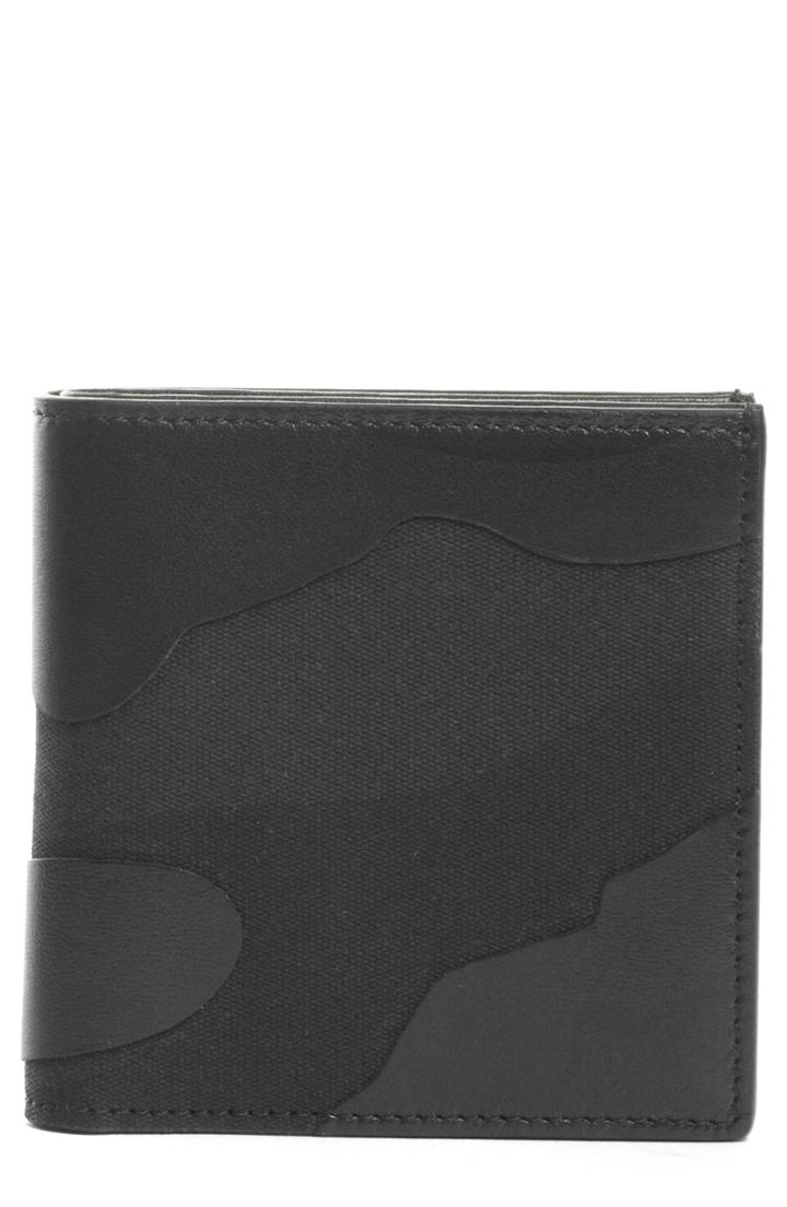 Men's Valentino Garavani Tonal Camo Wallet - Black