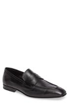 Men's Santoni Gannon Penny Loafer D - Black