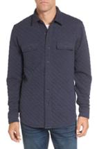 Men's Tailor Vintage Reversible Double-face Quilted Shirt, Size - Blue