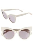 Women's Max Mara Anita 52mm Cat Eye Sunglasses - Ivory