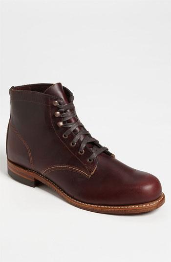 Men's Wolverine '1000 Mile' Plain Toe Boot D - Red