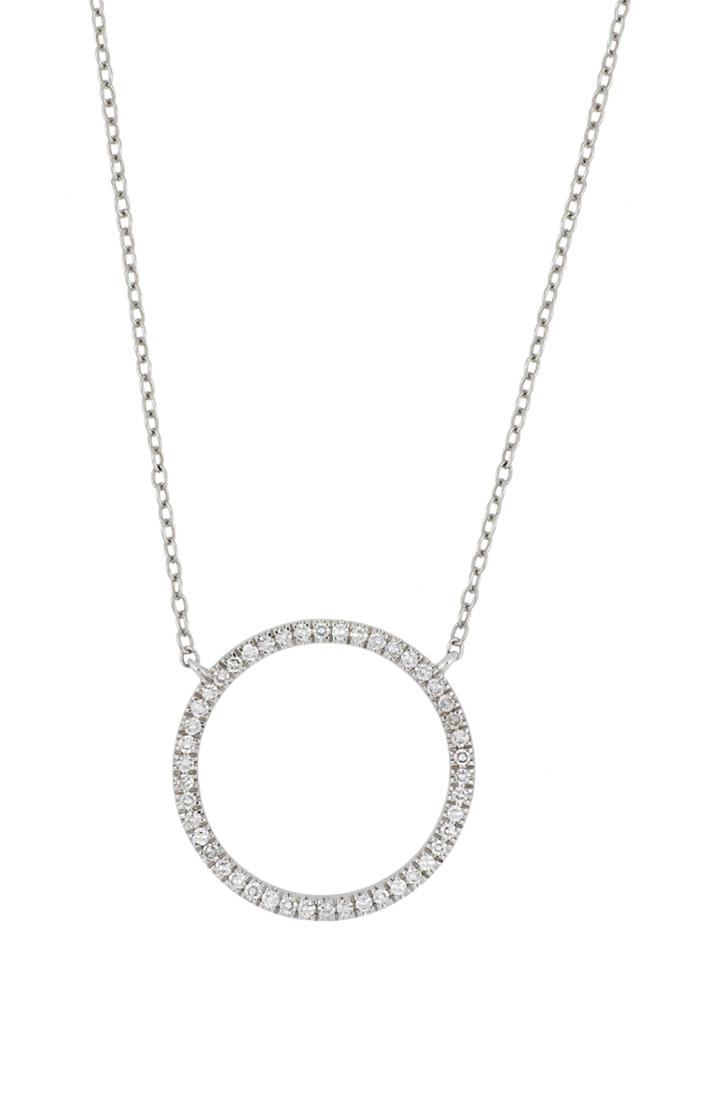 Women's Carriere Medium Diamond Circle Pendant Necklace (nordstrom Exclusive)