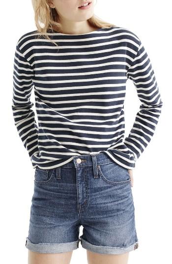 Women's J.crew High Rise Denim Shorts - Blue