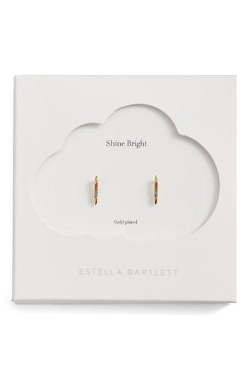 Women's Estella Bartlett Linear Rainbow Stud Earrings