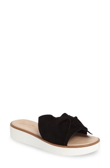 Women's Seychelles Coast Knotted Slide Sandal M - Black